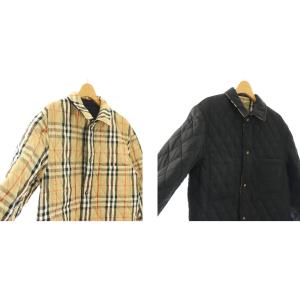 BURBERRY キルティングジャケット ノバチェック リバーシブル XS ブラック ベージュ