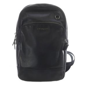 ボディバッグ レザー ロゴ ショルダーバッグ 黒 ブラック C2931 /SR GY18