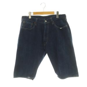 SWEET RECYCLE DENIM デニムハーフパンツ ジーンズ ボタンフライ 緑耳 W36 ネイビー