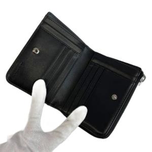 MICHAEL KORS 財布 二つ折り PVC レザー MKシグネチャー ロゴ 黒 ブラック 36F2LCOF3B /XZ GY18