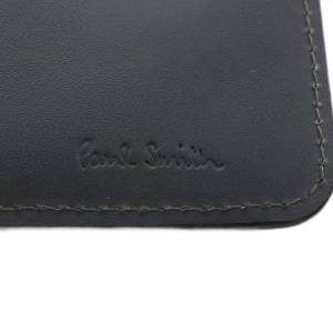 PAUL SMITH 財布 二つ折り L字ファスナー レザー ブラック /YO31 GY18