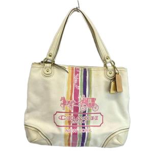 ポピー Poppy トートバッグ ワンショルダー キャンバス エナメル ストライプ スパンコール ロゴ