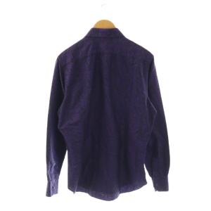 ETRO シャツ 長袖 ペイズリー柄 総柄 41 ブラック パープル /ES GY11