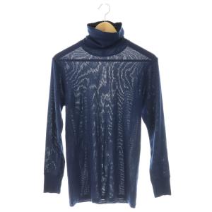 Tシャツ カットソー 長袖 タートルネック 紺 GY11 /SY OS