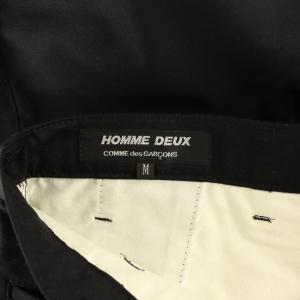 Comme des Garçons Homme Deux AD2016 チノパンツ テーパードパンツ M ブラック DR-P051 /DF GY18