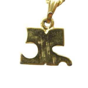 courreges ネックレス アクセサリー ペンダント ロゴ ゴールド色 GY18 /MQ