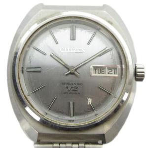 4-720121 腕時計 SEVEN STAR ウォッチ 自動巻き カレンダー付き シルバー色 GY18