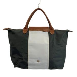 Longchamp ル プリアージュ Le Pliage トートバッグ ハンド ナイロン レザー 折りたたみ エッフェル塔