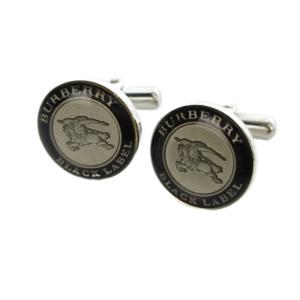 カフスボタン アクセサリー ロゴ シルバー色 GY11 /MQ