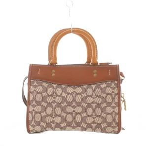 COACH Rogue25 ショルダーバッグ 3way ブラウン ベージュ