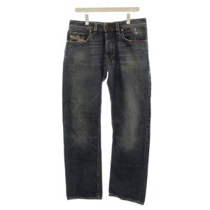 デニム パンツ 33インチ ステッチ USED加工 GY18