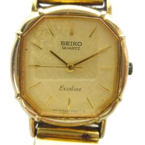 ジャンク品 Exceline 7321-5030 10K SS 腕時計