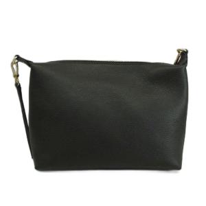 FURLA ショルダーバッグ レザー ロゴ ゴールド金具 黒 ブラック /XZ GY18