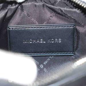 MICHAEL KORS ショルダーバッグ MKロゴ 総柄 レザー PVC 黒 ブラック /AN45 GY18