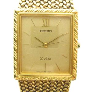 ジャンク品 Dolce 9531-5100 腕時計 クォーツ スクエア ゴールドカラー