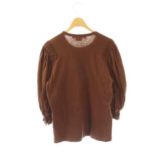 COMME des GARCONS COMME des GARCONS コムコム RA-T011 カットソー 七分袖 S ブラウン /ES