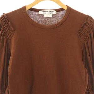 COMME des GARCONS COMME des GARCONS コムコム RA-T011 カットソー 七分袖 S ブラウン /ES