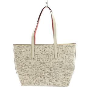 COACH ミッキー × キース ヘリング トートバッグ ハンドバッグ ショルダーバッグ ロゴ PVC レザー 白