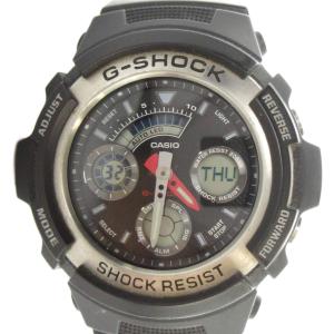 AW-590 腕時計 ウォッチ クォーツ クロノグラフ カレンダー付き 黒 ブラック GY18 /MQ
