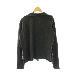 Tao ジャケット ニット 切替 チャコールグレー マルチカラー /ES GY18