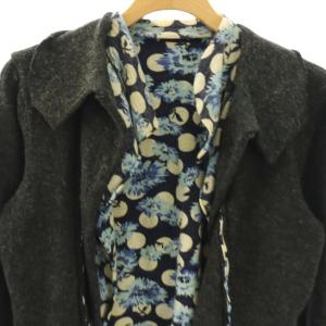 Tao ジャケット ニット 切替 チャコールグレー マルチカラー /ES GY18