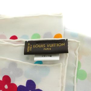 LOUIS VUITTON モノグラムマルチカラー スカーフ 総柄 シルク マルチカラー