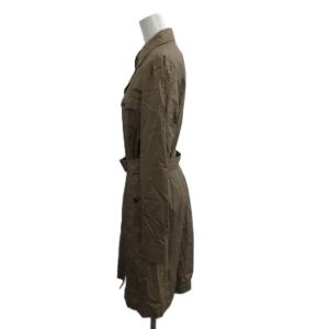 BURBERRY LONDON シャツワンピース 40 ブラウン FM050-586-50