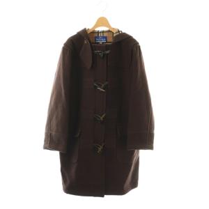 ダッフルコート ウール 裏ノバチェック 38 ブラウン FNF13-540