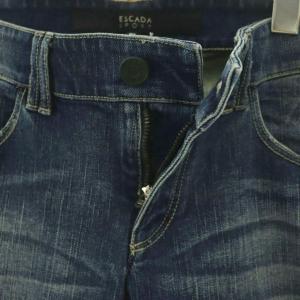 ESCADA SPORT デニムパンツ ジーンズ リボン 40 ネイビー /DF GY18