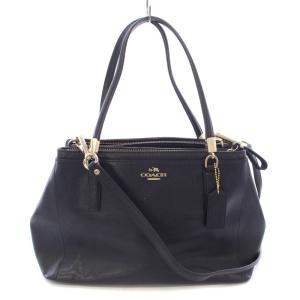 ハンドバッグ ショルダーバッグ レザー 紺 ネイビー F34673 /TK GY18