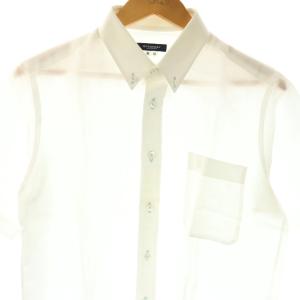 BURBERRY LONDON ワイシャツ ボタンダウン 半袖 M 白 ホワイト /ES GY18