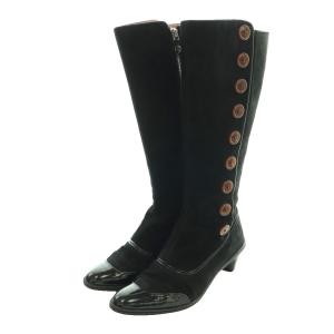 Vivienne Westwood サイドボタンロングブーツ 37 ブラック
