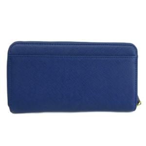 kate spade new york 長財布 牛革 レザー ラウンドファスナー ロゴ 青 ブルー /XZ GY18