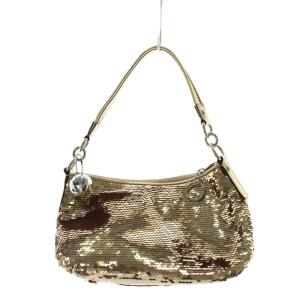 COACH ハンドバッグ ショルダーバッグ スパンコール ロゴ ゴールド色 15381 /AN50 GY18