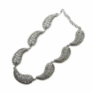 ネックレス アクセサリー ペンダント リーフモチーフ シルバー色 GY11 /MQ