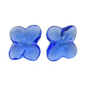 オルテンシア ピアス チャームのみ アクセサリー 付け替え クリスタル 花 青 ブルー GY18 /MQ