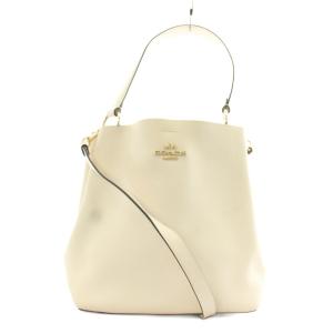 タウンバケット ハンドバッグ ショルダーバッグ 2WAY レザー アイボリー 91122 /AN69