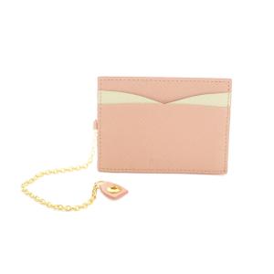 SAFFIANO MULTIC CAMMEO ORCHI サフィアーノ レザー チェーン付き パスケース