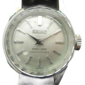 ジャンク品 1020-0010 QUEEN SEIKO クイーンセイコー  腕時計 手巻き ウォッチ レザーベルト