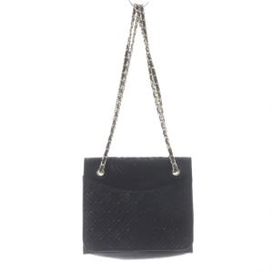 TORY BURCH ショルダーバッグ レザー ロゴ 黒 ブラック /SR GY18