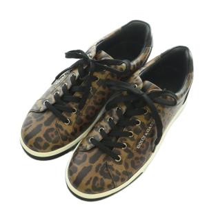 DOLCE&GABBANA スニーカー レオパード柄 6 ブラウン ブラック
