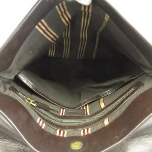 BALLY ショルダーバッグ メッセンジャーバッグ レザー フラップ ダークブラウン /XZ GY13