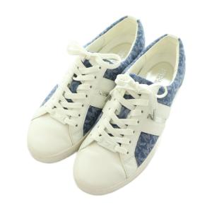 MICHAEL KORS スニーカー シューズ フェイクレザー 6.5M 23.5cm 白 青 49S0CAFS1Y /MI GY40
