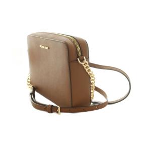 MICHAEL KORS ショルダーバッグ レザー スクエア型 茶 /MI GY18