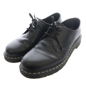 ホワイト ステッチ WHITE STITCH 3 ホール シューズ ドレス ビジネス UK9 黒 ブラック