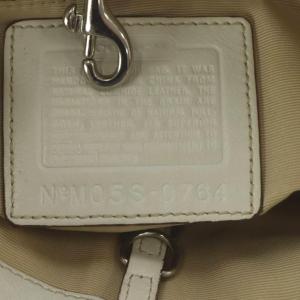 COACH ハンドバッグ レザー ホワイト 0764 /YO27 GY11