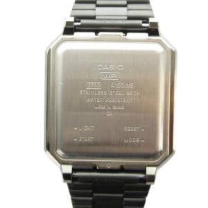 CASIO A100WE 腕時計 ウォッチ クォーツ デジタル カレンダー付き シルバー色 GY18 /MQ