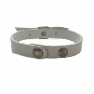 Salvatore Ferragamo ブレスレット アクセサリー バングル レザー ヴァラ リボン 白 ホワイト GY11 /MQ