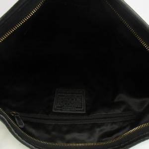 COACH トートバッグ ワンショルダー レザー ハーフムーン ターンロック ロゴ 黒 ブラック F11613 /XZ