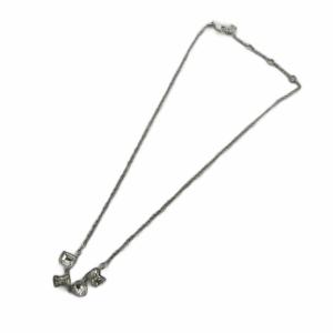 Dior ネックレス アクセサリー ペンダント ロゴ シルバー色 GY18 /MQ OH